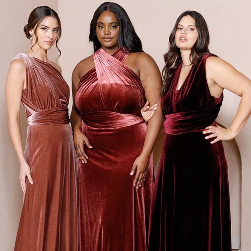 Revelry Micah Convertible Velvet Dress